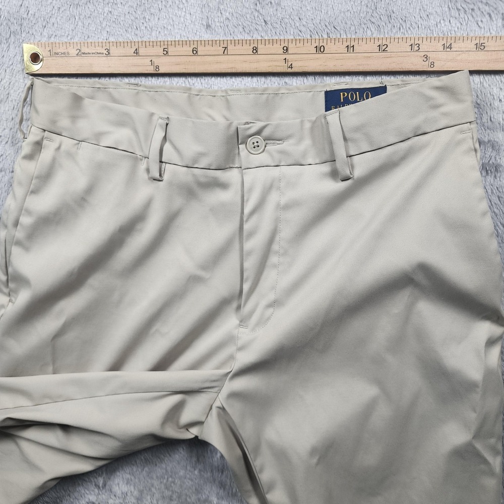 Polo Ralph Lauren Prospect Pants Mens 30x30 Beige Performance Chino Stretch Golf - Picture 9 of 14